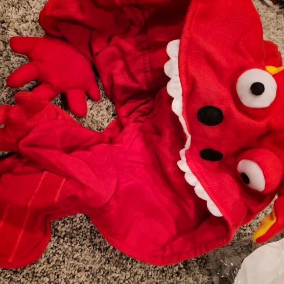 Zack & Zoey Vibrant Red and Yellow Dragon Dog Costume - Picture 4 of 5